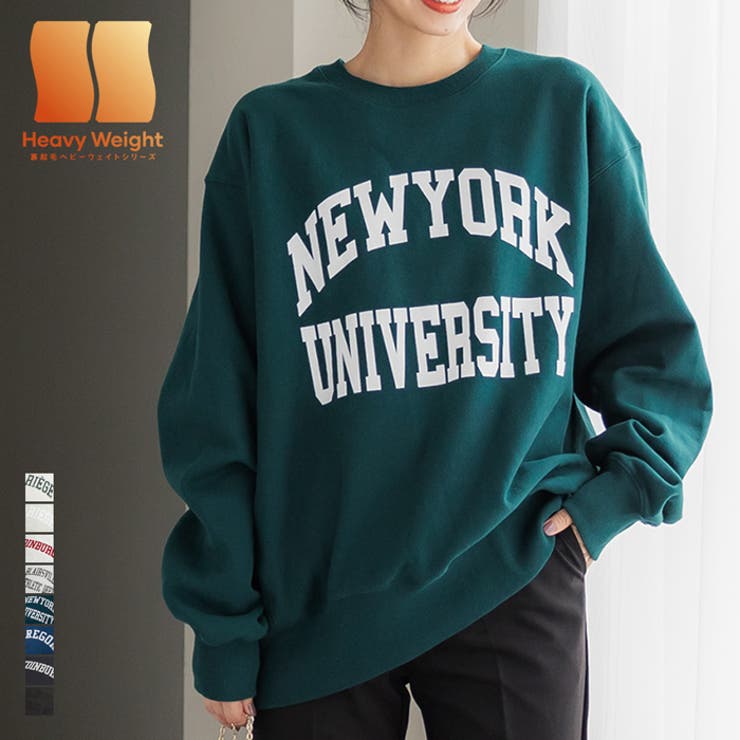 ＼新色登場／ヘビーウェイト裏起毛カレッジスウェットトップス | coca | 詳細画像1 