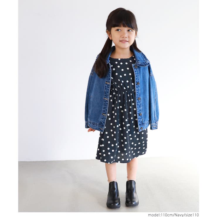 キッズ ドット柄ワンピース[品番：PA000012209]｜coca（コカ）のキッズ