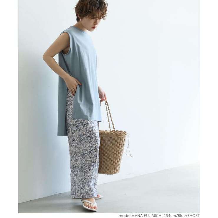タイル柄リラックスパンツ[品番：PA000012364]｜coca（コカ）の