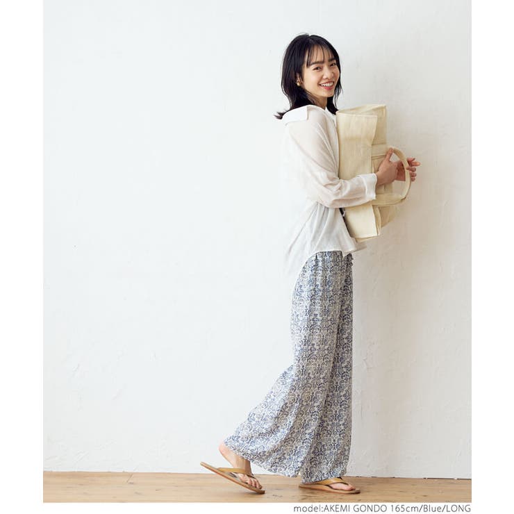 タイル柄リラックスパンツ[品番：PA000012364]｜coca（コカ）の