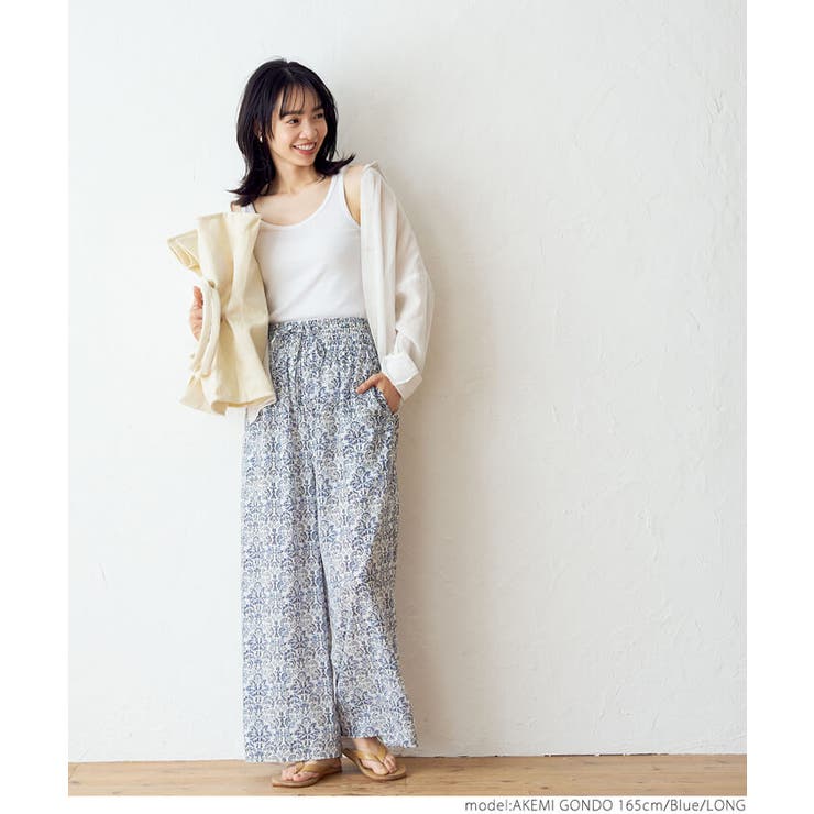 タイル柄リラックスパンツ[品番：PA000012364]｜coca（コカ）の