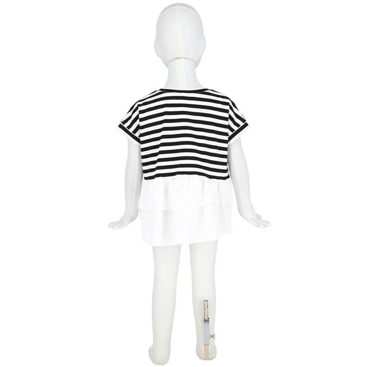 キッズ 親子お揃いバックフリルボーダーTシャツ | coca | 詳細画像5 