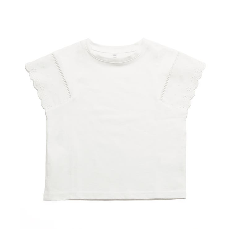 キッズ 親子お揃い袖レースカットTシャツ | coca | 詳細画像2 