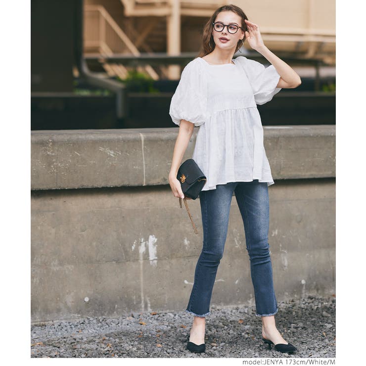 ドビーレーススクエアブラウス | coca | 詳細画像8 