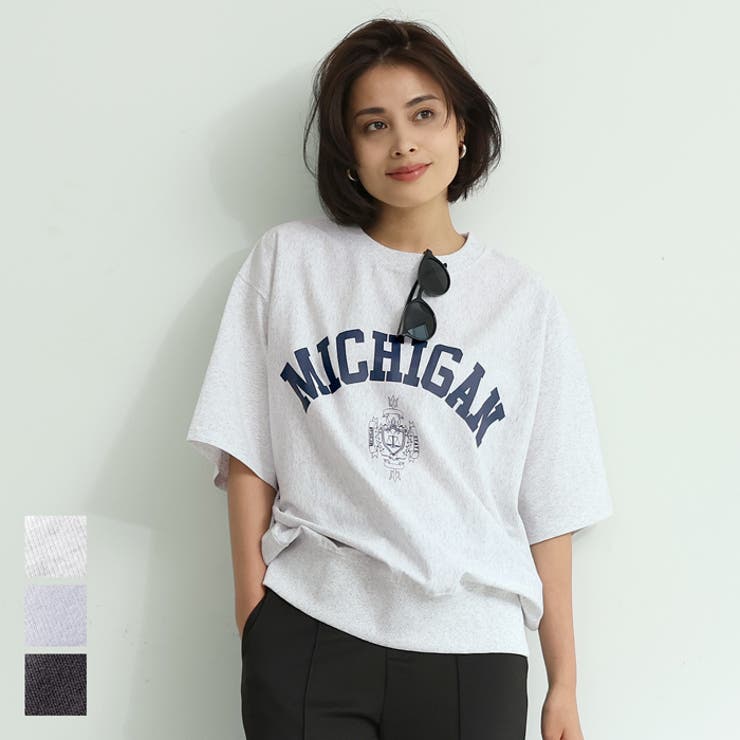 ビッグシルエットカレッジTシャツ[品番：PA000012549]｜coca（コカ）のレディースファッション通販｜SHOPLIST（ショップリスト）