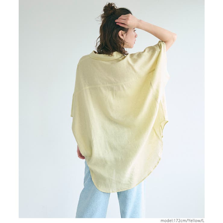 【新色追加！】レーヨンリネンポンチョシャツ | coca | 詳細画像13 