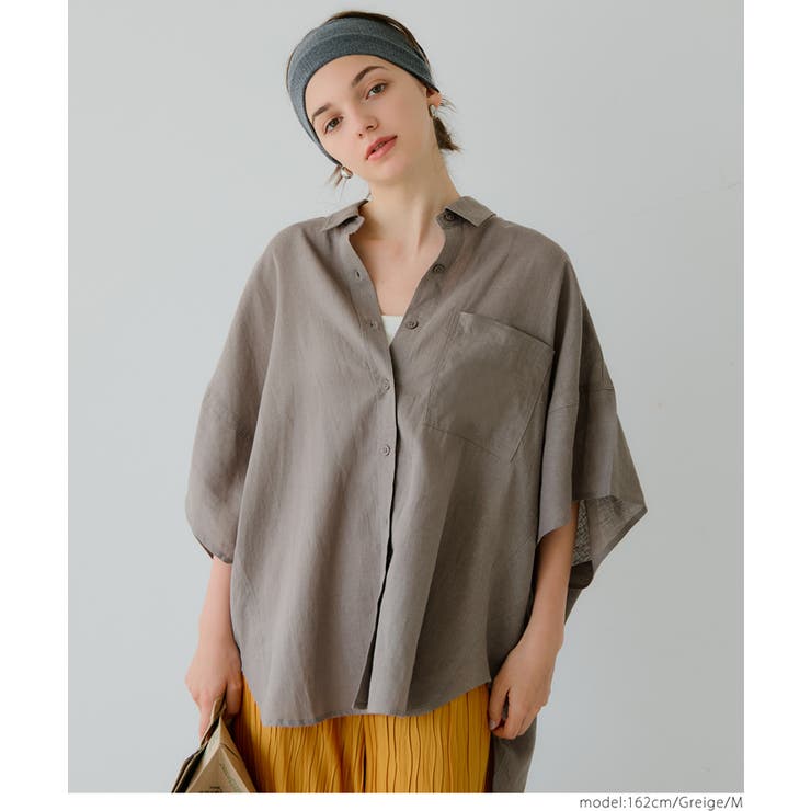 【新色追加！】レーヨンリネンポンチョシャツ | coca | 詳細画像15 