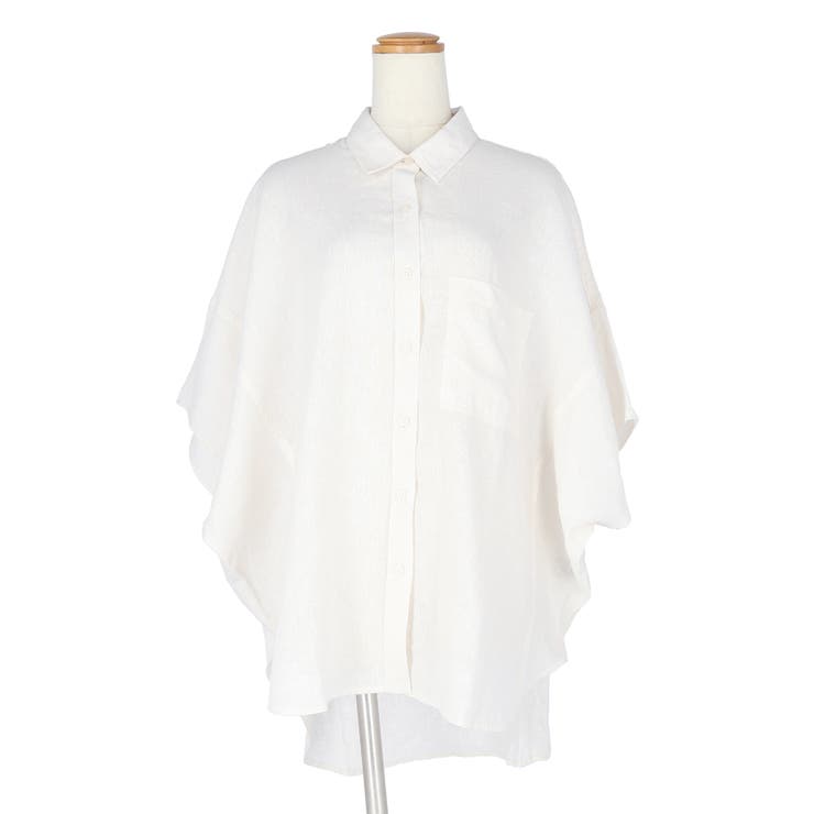 【新色追加！】レーヨンリネンポンチョシャツ | coca | 詳細画像2 