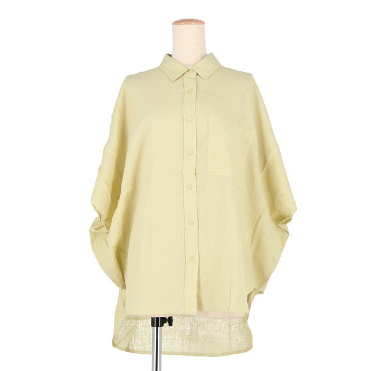 【新色追加！】レーヨンリネンポンチョシャツ | coca | 詳細画像4 