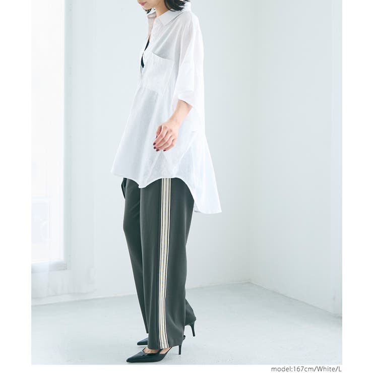 【新色追加！】レーヨンリネンポンチョシャツ | coca | 詳細画像6 