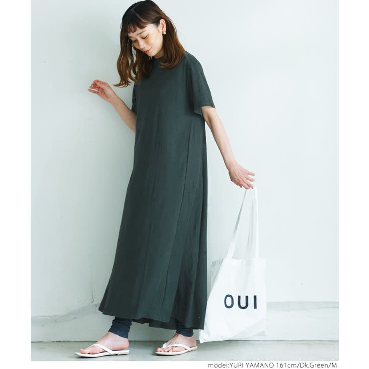 接触冷感カットソーワンピース[品番：PA000012666]｜coca（コカ