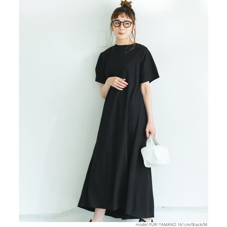 接触冷感カットソーワンピース[品番：PA000012666]｜coca（コカ