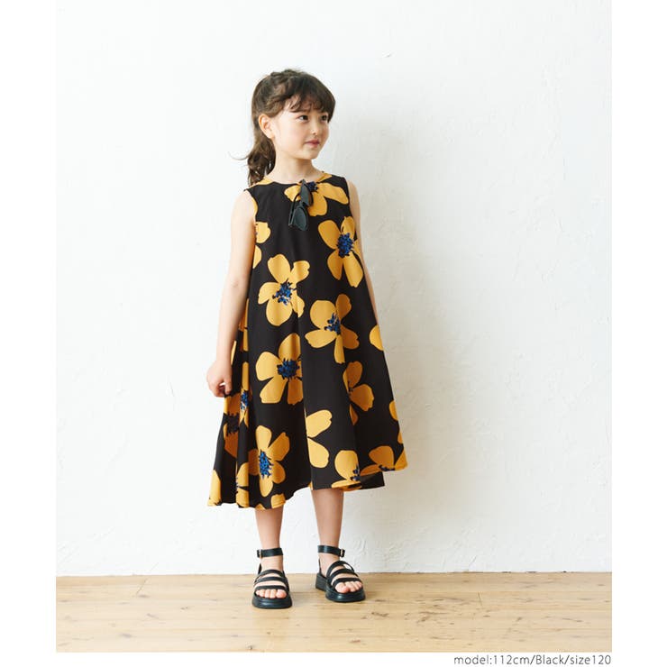 キッズ 親子お揃いレトロフラワーフレアワンピ 品番 Pa Coca コカ のキッズ ファッション通販 Shoplist ショップリスト