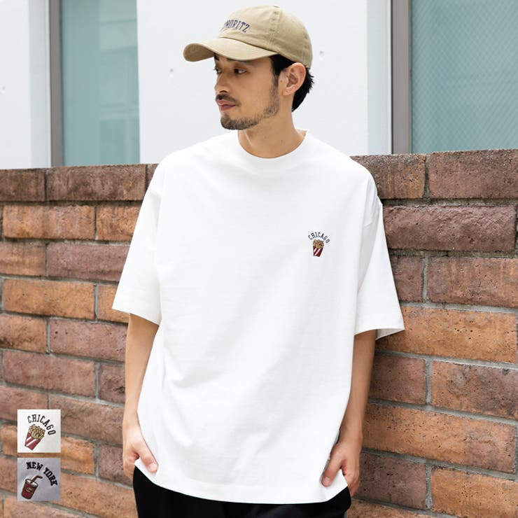 ジャンクフードミニ刺繍Tee[品番：PA000012761]｜coca（コカ）のメンズ