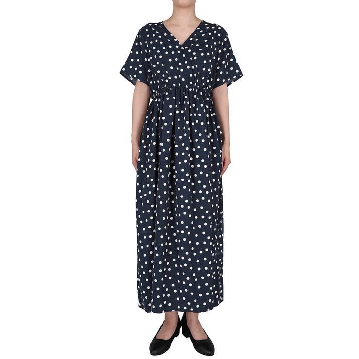 カシュクールドットワンピース[品番：PA000012860]｜coca（コカ