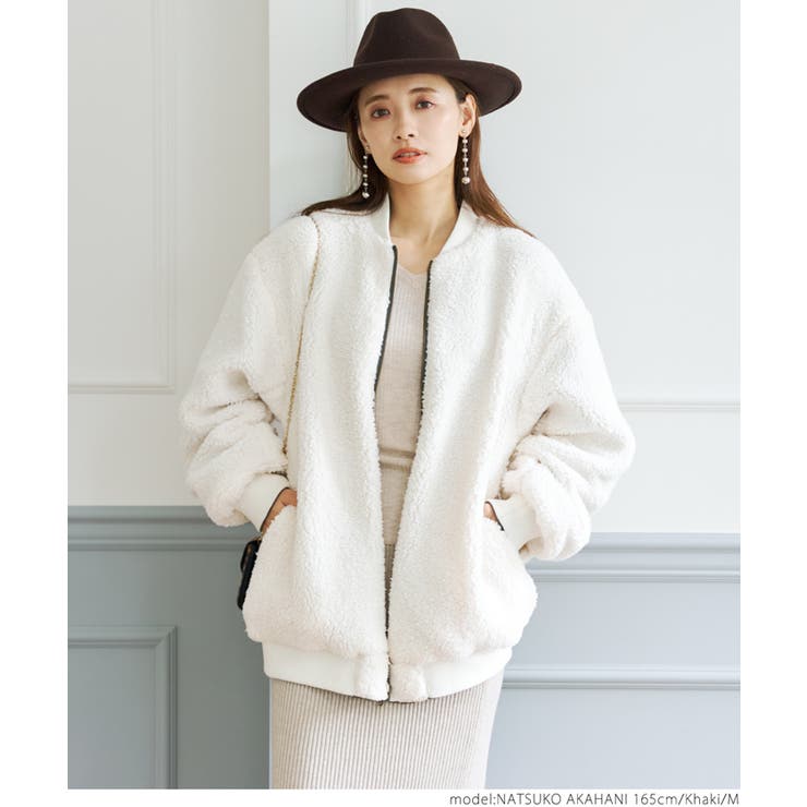 リバーシブルボアブルゾン[品番：PA000013409]｜coca（コカ）の