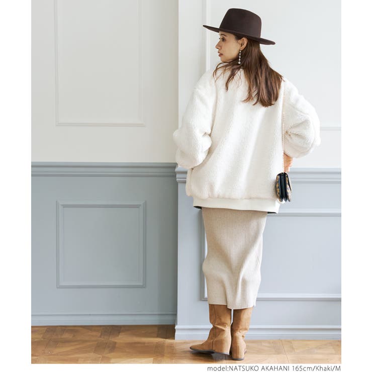 リバーシブルボアブルゾン[品番：PA000013409]｜coca（コカ）の