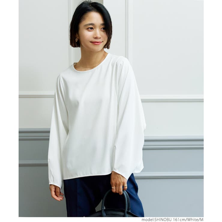 極美品　BASCO　バスコネスト　麻100%　ドルマン袖　Aライン　ブラウス AMBIDEX Store ○○さき編みお花 ゆったりシャツブラウス(F