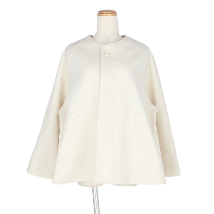 ⭐️未使用⭐️ LACOSTE フード付きショートコート Amazon | [フレイ アイディー] ウールカルゼショートコート