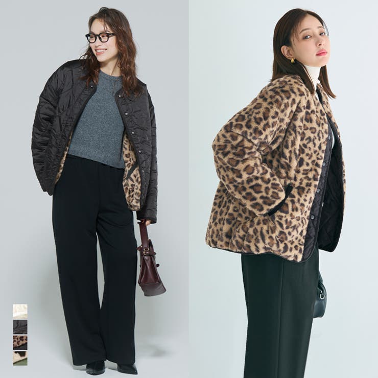 リバーシブルキルティングブルゾン | coca | 詳細画像1 