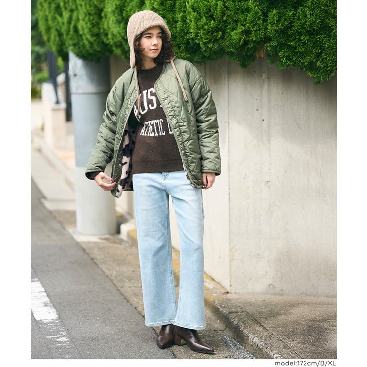 リバーシブルキルティングブルゾン | coca | 詳細画像20 