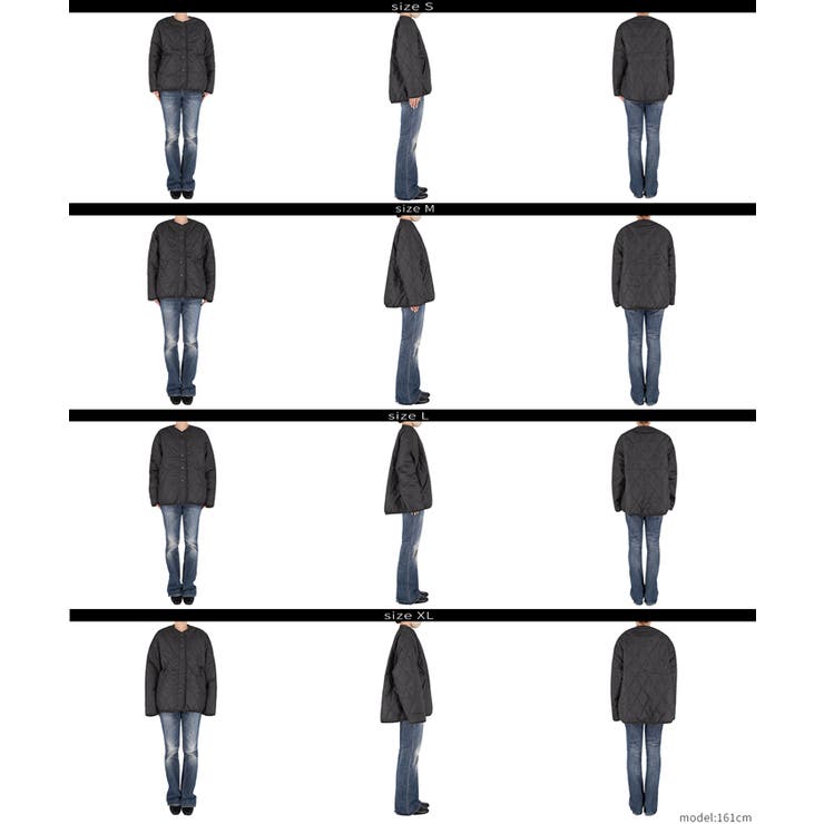 リバーシブルキルティングブルゾン | coca | 詳細画像23 