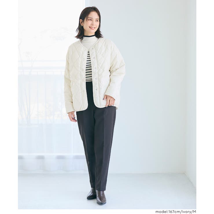 リバーシブルキルティングブルゾン | coca | 詳細画像14 