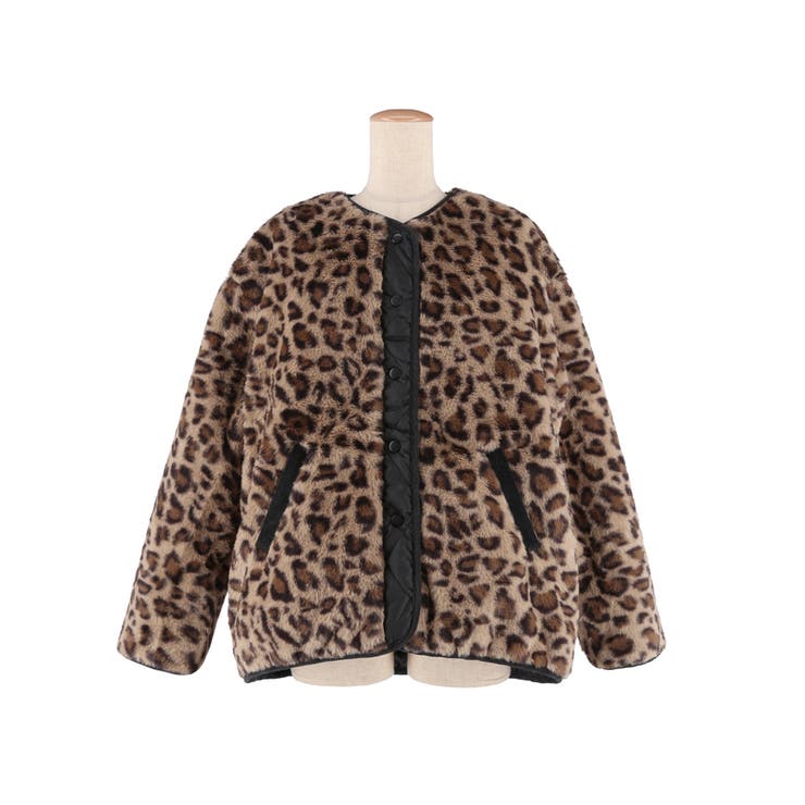 リバーシブルキルティングブルゾン | coca | 詳細画像4 