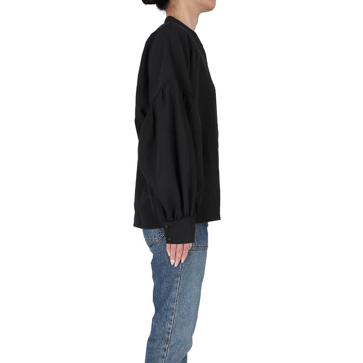coca - coca ボリュームスリーブ ニット ブラック コカ coca ボリュームスリーブニットトップス （Black） -靴