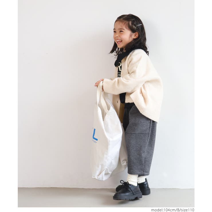 キッズ ヘリンボンニットサーカスパンツ[品番：PA000013459]｜coca 