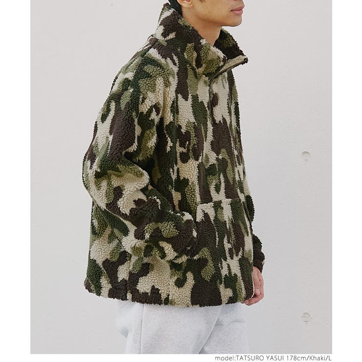 迷彩ボアアノラック[品番：PA000013480]｜coca（コカ）のメンズ