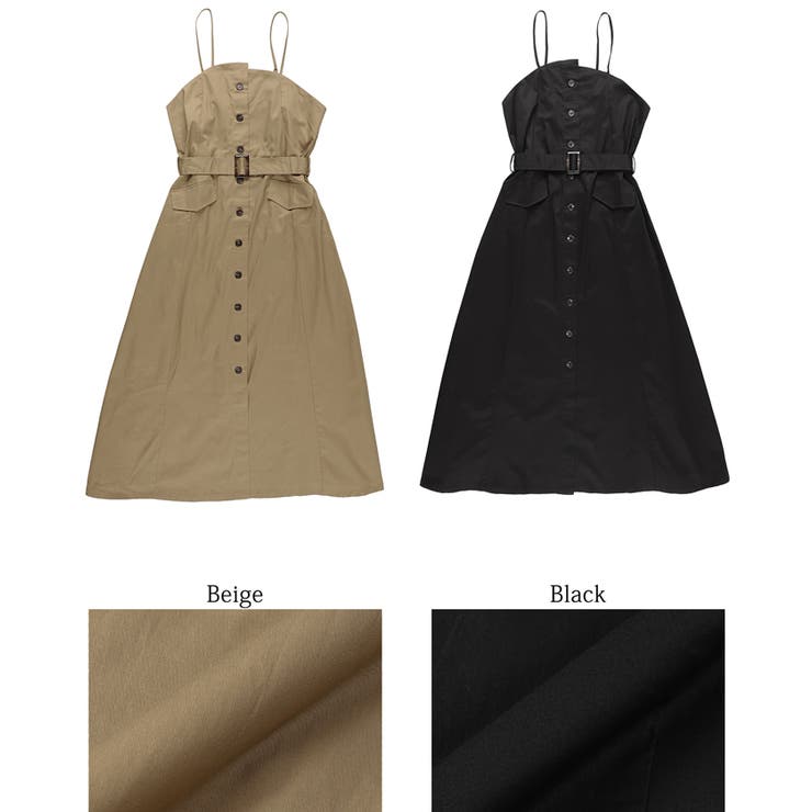 ベルト付キャミワンピース[品番：PA000013929]｜coca（コカ）の