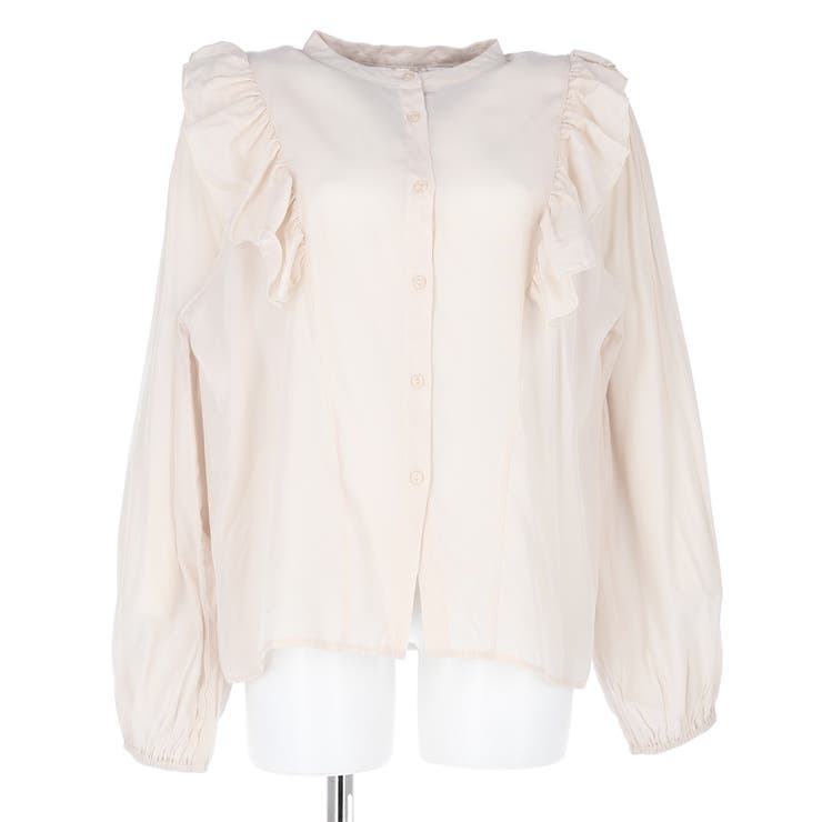 Chloé アイボリー フリルブラウス 長袖 Chloé アイボリー フリルブラウス 長袖 シャツ ブラウス フリル [品番