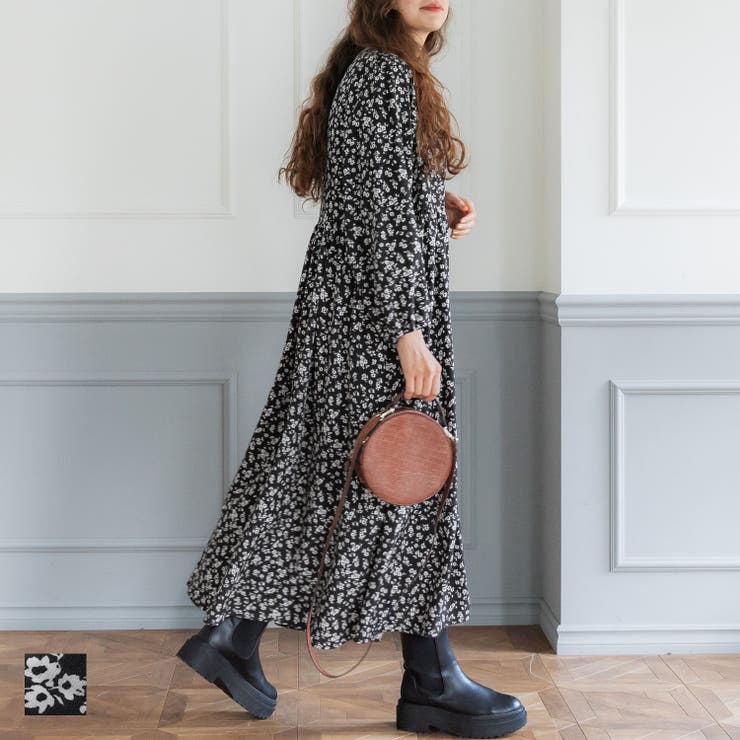 COCO^ ^lucky様 新品　Ra Dieux Dieuse 花柄ワンピース アソート花柄プリントワンピース（le ciel）の商品詳細
