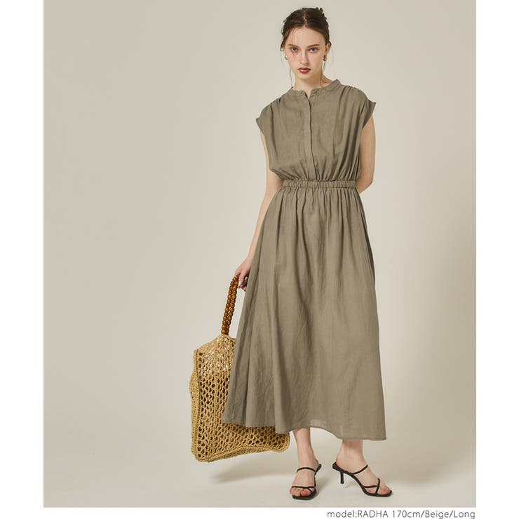 ストレッチドビー MaxMara weekend Line\nスタンドカラーワンピース