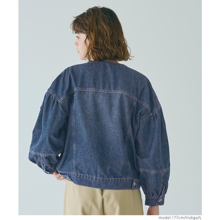 デニムボリュームスリーブジャケット[品番：PA000013841]｜coca