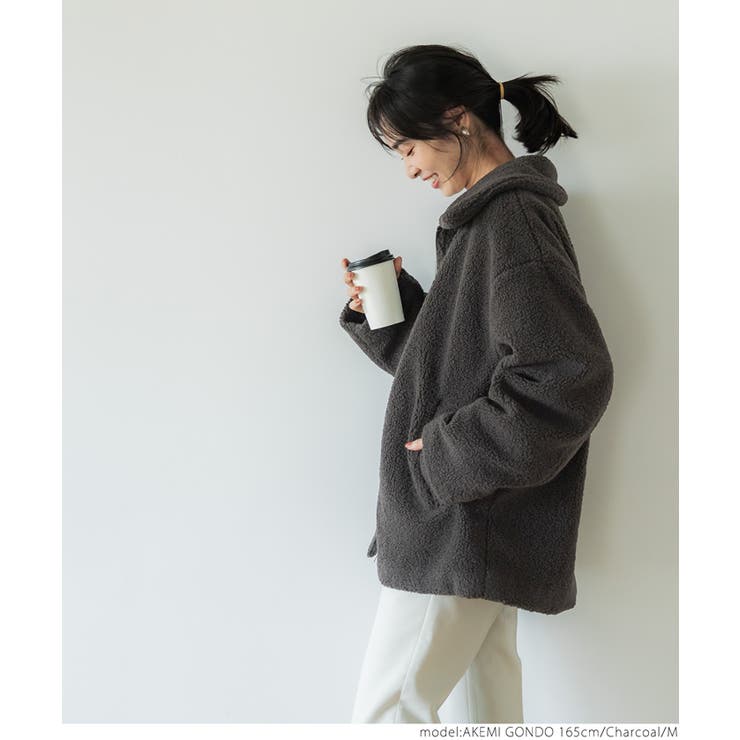 ステンカラーボアブルゾン[品番：PA000015043]｜coca（コカ）の