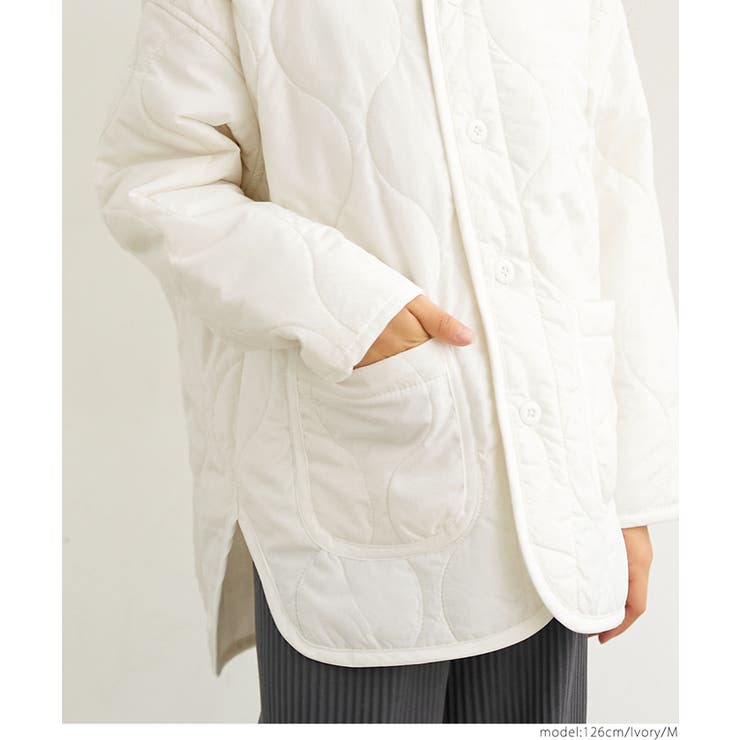 キッズ 親子お揃いユニセックスキルトライナーアウター | coca | 詳細画像13 