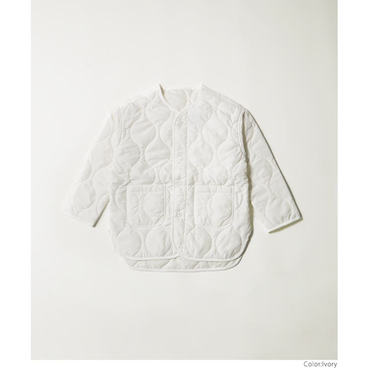 キッズ 親子お揃いユニセックスキルトライナーアウター | coca | 詳細画像14 