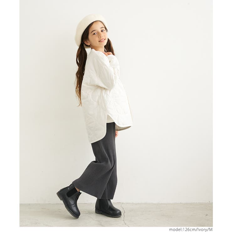 キッズ 親子お揃いユニセックスキルトライナーアウター | coca | 詳細画像8 