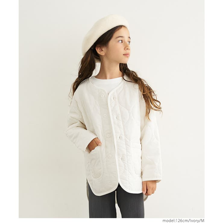 キッズ 親子お揃いユニセックスキルトライナーアウター | coca | 詳細画像9 