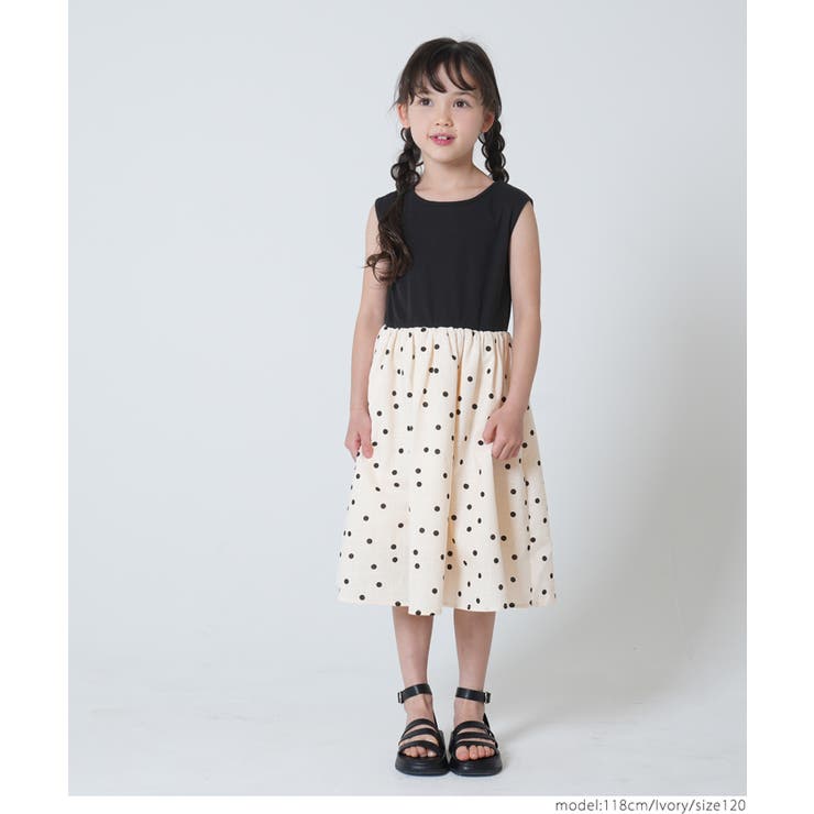 【新品】　遊園地柄　ドッキングワンピース　130 楽天市場】メゾピアノ(mezzo piano)遊園地柄 ドッキング