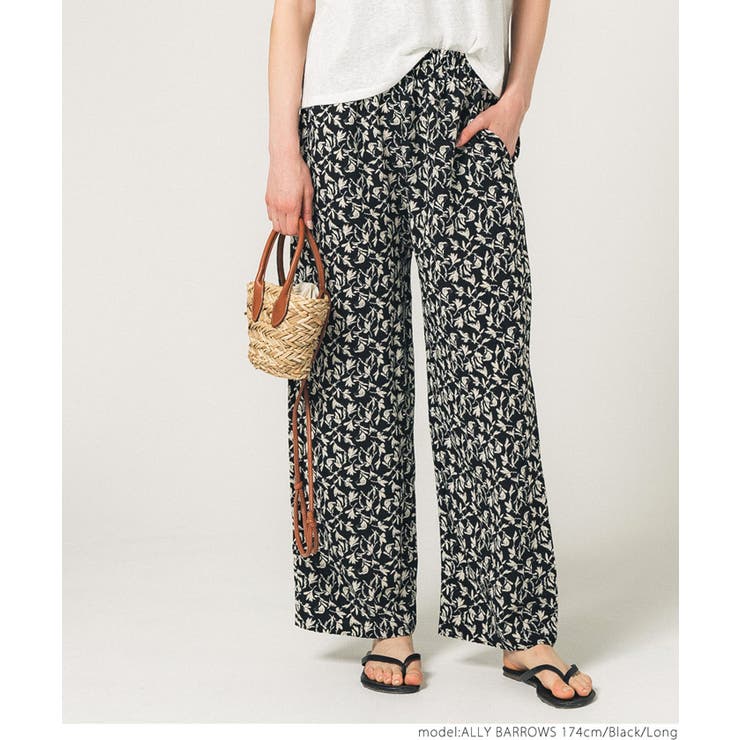 サッカーリーフ柄イージーパンツ[品番：PA000014310]｜coca