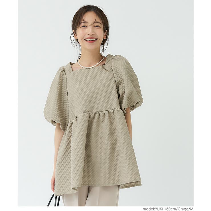 ダイヤエンボスブラウス | coca | 詳細画像8 