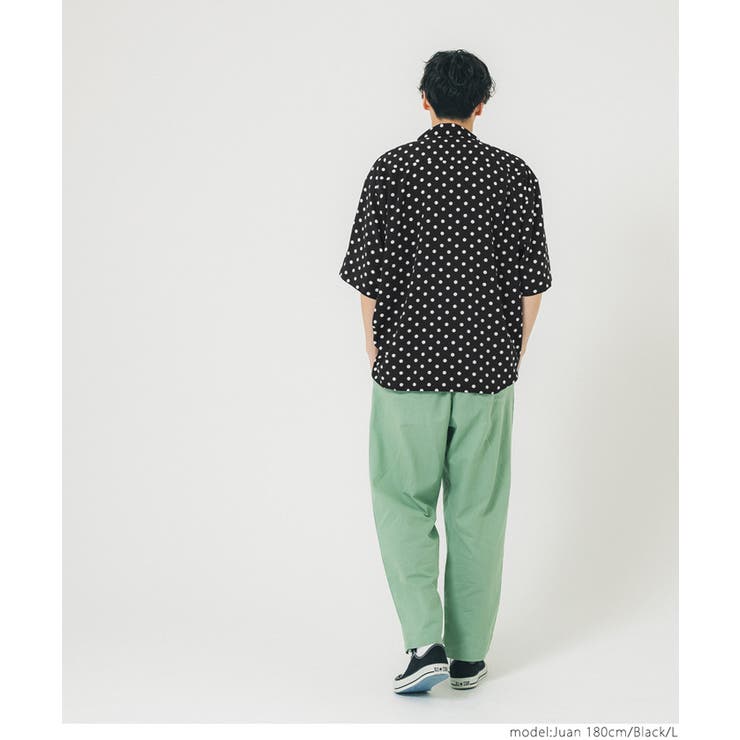 ドット柄開襟シャツ[品番：PA000014331]｜coca（コカ）｜メンズ｜Shoplist