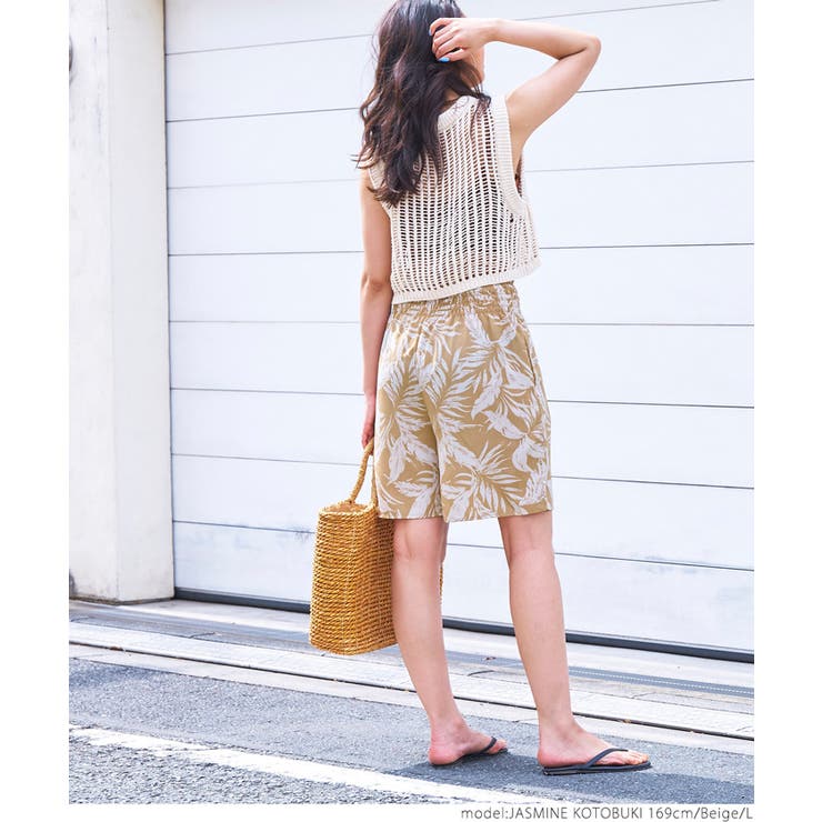 リーフ柄ショートパンツ[品番：PA000014445]｜coca（コカ）の