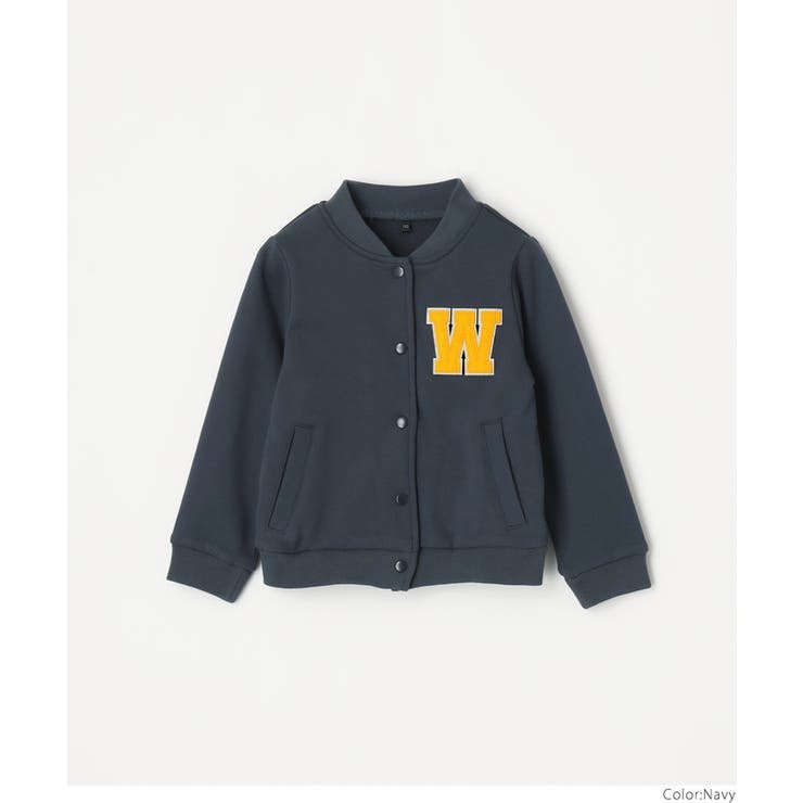 キッズ ワッペン付き裏毛ブルゾン | coca | 詳細画像11 