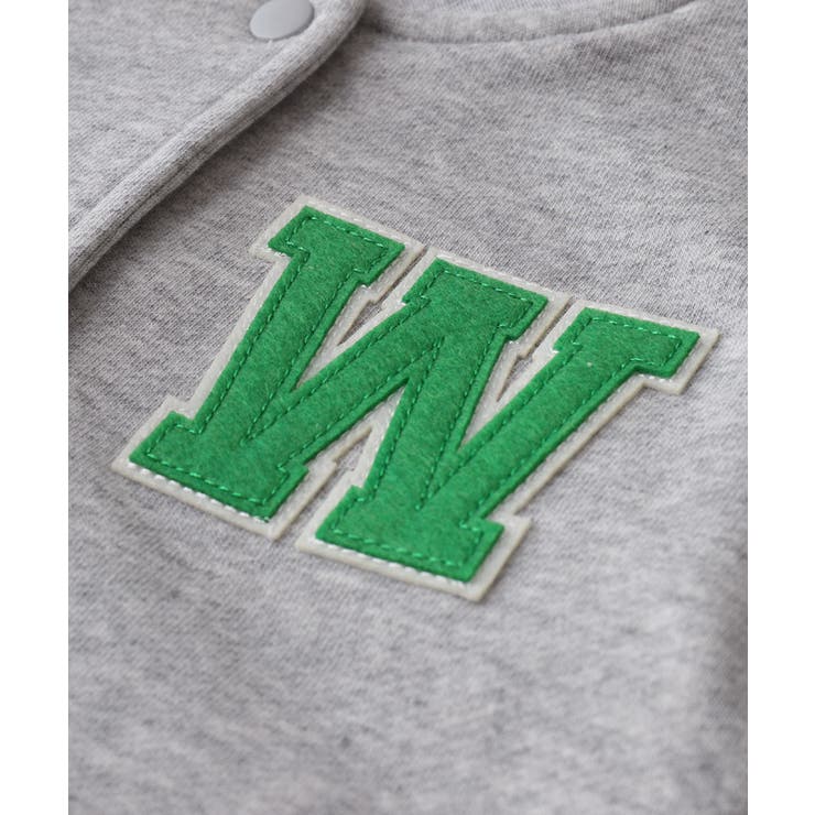 キッズ ワッペン付き裏毛ブルゾン | coca | 詳細画像12 