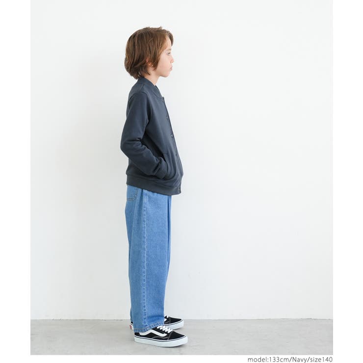 キッズ ワッペン付き裏毛ブルゾン | coca | 詳細画像5 