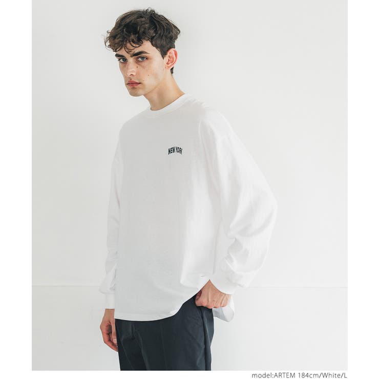 ワンポイント刺繍ロンT[品番：PA000014588]｜coca（コカ）｜メンズ